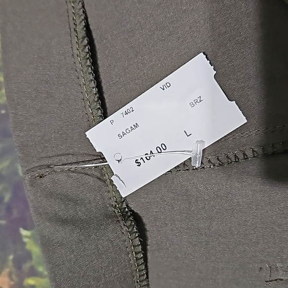 Lauren Vidal Olive‎ Green Leggings Pants Size Large NWT - Picture 3 of 6